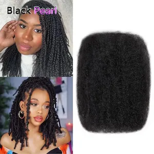Extensions de <span class=keywords><strong>cheveux</strong></span> humains 100 % Remy brésiliens <span class=keywords><strong>afro</strong></span> crépus en vrac, noirs naturels, pour tressage - Product Image 3