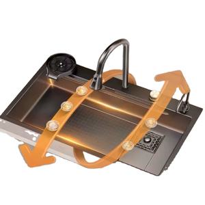 Évier de cuisine multifonctionnel en acier inoxydable résistant aux chutes d'eau et aux rayures - Product Image 4