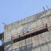 Plataforma de Trabajo Suspendida, Galvanizada en Caliente, de Aluminio Pintado, para Limpieza de Ventanas, Tipo Góndola, para Construcción de Puentes