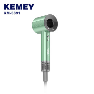 Sèche-cheveux haute vitesse Komei, moteur DC, vert émeraude, 240V, norme européenne, avec concentrateur et diffuseur - Product Image 2