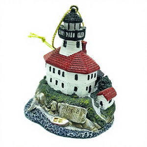 Miniature de bâtiment en résine personnalisée à suspendre, <span class=keywords><strong>phare</strong></span>, maison, ornement, décoration de type souvenir de voyage - Product Image 1