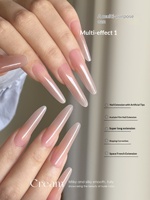 Gel crème de construction Taya Builder Gel sans HEMA ni TPO, teinté nude, pour nail art, dissolvable à l'acétone