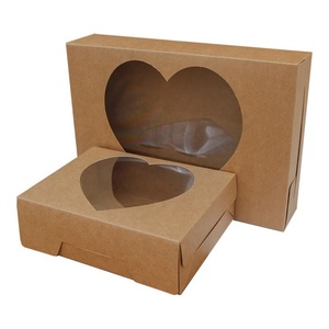 Customize Cheesecake Kraft Paper Food square Plastic <b>Transparent</b> <b>Cake</b> <b>Box</b> Birthday - Product Image 5