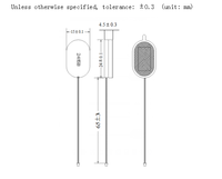 Altavoz cerrado con cavidad ovalada de 24*15 mm, 8 ohmios, 1 W, 2415, altavoz en miniatura 1524