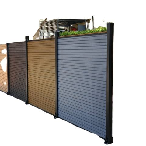 Outdoor 3D Embossed WPC 6 Feet Eco-Friendly Garden Decorative Privacy Fence Panels Weatherproof Easy Install