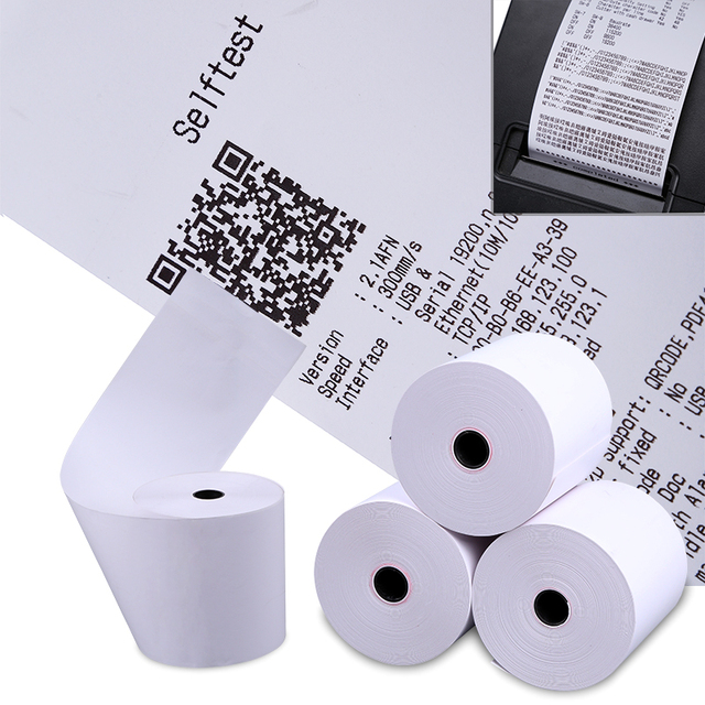 Bpa Free 48 Gsm 80X80mm Till Roll Thermal Printer Paper Pos 80X80 Receipt Thermal Paper Roll for Thermal Printer
