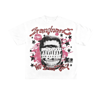 T-shirt Oversize 100% Coton OEM 230 GSM Grammage Lourd Épaules Tombantes Impression Graphique Personnalisée Fournisseur de Vêtements Streetwear