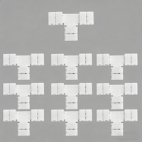 Conector de tira LED SMD de 2 pines, 5 mm, 8 mm, 10 mm, con contacto plano de cobre DIN, carcasa de ABS y cable ancho