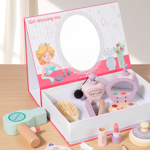 Juego de Juguetes de Maquillaje para Niñas, Juego de Cosméticos de Juguete, Regalo de Cumpleaños para Princesitas, Juguetes Educativos de Madera para Niñas - Product Image 4