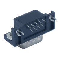 Connecteur VGA D-SUB DIP 90 degrés à 9 broches pour carte de circuit imprimé (PCB) mâle