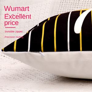 Almohada cuadrada nórdica con logotipo empresarial personalizado para uso doméstico como sofá, coche, cintura o cabecera, funda de cojín, estilo elegante de dibujos animados para siesta - Product Image 4