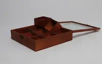 Organizador de madeira para chá, recipiente de madeira rústica para armazenar chá