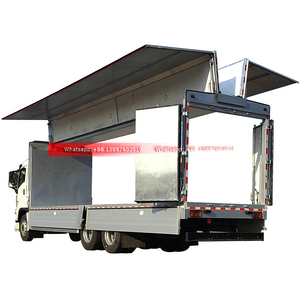 10 roues QingLing ISUZU GIGA 380HP aile volante Van Cargo camion ISUZU aluminium aile ouverture boîte camion pour les ventes - Product Image 3