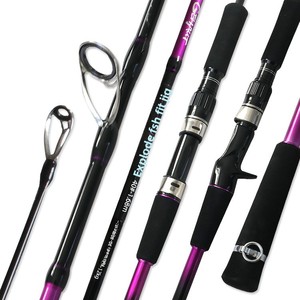 Caña de Pesca Híbrida de Carbono de 1.5 Piezas con Unión a Tope, Irrompible, para Slow Jigging, 1.65m/1.83m, Punta Sólida, para Pesca en Agua Dulce y Mar - Product Image 4