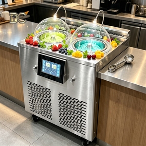 Machine à glace artisanale 14L à cylindre, refroidie par air, congélateur horizontal, machine à glace italienne, machine à glace dure commerciale en usine - Product Image 3