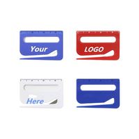 Ouvre-lettres en plastique multifonction personnalisé avec règle et loupe Logo personnalisé promotionnel