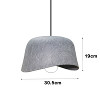 Lustre LED en feutre pour éclairage intérieur, absorption acoustique, lumière blanc chaud pour la maison, le bureau et les espaces de taille moyenne