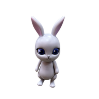 Jouet de chat en PVC unisexe mignon série d'animaux de dessin animé moulés par injection de 5cm pour poupées d'activité pour enfants