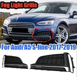 Cubierta de rejilla para faros antiniebla delanteros estilo panal para Audi A5 S-line 2017 2018 2019, accesorios para coche - Product Image 1