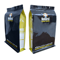 LT Emballage debout refermable 100g 250g 500g 1kg Pochettes en aluminium à fermeture éclair Pe Nourriture pour chiens Bopp Sacs en plastique à fond plat