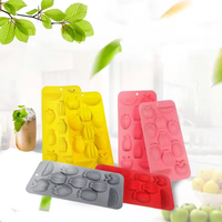 Food Grade Huishoudelijk Fruit Ananas Siliconen Ijsblokje Bakje 8 Raster Siliconen Ijsblokje Ijsblokje Siliconen Bakjes