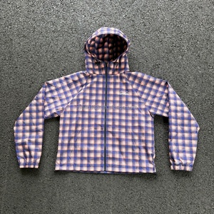 Vestes en nylon à fermeture éclair avec imprimé à carreaux sur toute la surface, fabricant de manteaux pull-over de haute qualité, veste coupe-vent en nylon personnalisée pour l'extérieur - Product Image 1