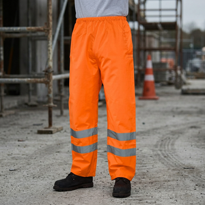 Pantalon de travail d'hiver chaud et imperméable pour mineurs, haute visibilité, poches pour outils, pantalon cargo réfléchissant pour hommes, en nylon - Product Image 3
