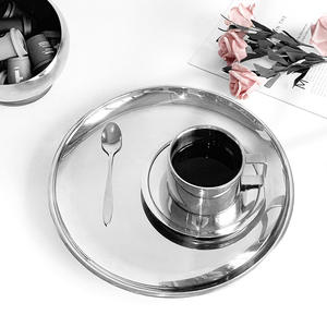 Plateau en acier inoxydable de couleur électro-plaquée, tasse à thé, plateau à eau, anneau d'aromathérapie rotatif, capacité de 1L, utilisation pour l'<span class=keywords><strong>étude</strong></span> et la cuisine - Product Image 5