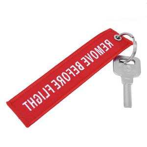 Porte-clés en tissu brodé double face avec logo personnalisé, étiquette de clé personnalisée pour les activités promotionnelles - Product Image 4