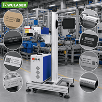 Machine de marquage laser à fibre volante CNC haute précision et stable, compatible AI/DST, pour la traçabilité de la production de pièces métalliques