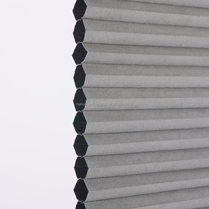 ロートラック低軌道スライドドア窓プリーツメッシュハニカムブラインド付きアンチモスキートネット100% ブラックアウトコンビネーション2 in 1 - Product Image 5