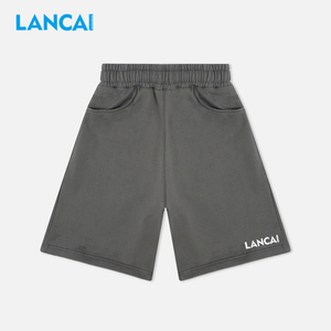 Custom Men's Athletic Gym Basketball Biker Casual Shorts Summer Running Double <b>Layer</b> Oversized 100% Cotton <b>Mid</b> Sporty Solid - Product Image 1