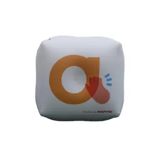 Boya de cubo de aire inflable personalizada Hongyi, globo cuadrado colorido personalizado para publicidad