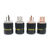 Connecteurs d'alimentation électrique IEC 3 broches US, mâle et femelle, 18 mm, plaqué or rhodium, en cuivre pur, pour audio et vidéo, XSSH HIFI