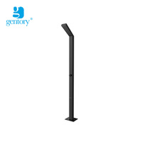 Douche extérieure Gentory, nouvelle conception, noir mat, acier inoxydable 316, douche de piscine S321-2, vente chaude