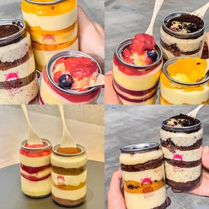 Nuevo Diseño Latas Desechables de Plástico Transparente con Logo Personalizado para Pastel, Batido, Té con Leche y Jugo, Envases PET con Tapas de Apertura Total - Product Image 2