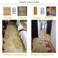 Tapis mural et de sol en polyester doux, à motifs abstraits, fabriqué à la machine, lavable, pour hôtels, casinos, fêtes