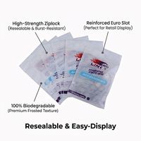 Sacs Ziplock en Mylar Personnalisés en Usine, Modernes, Biodégradables, Givrés, avec Poignée, pour l'Emballage de Vêtements Haut de Gamme