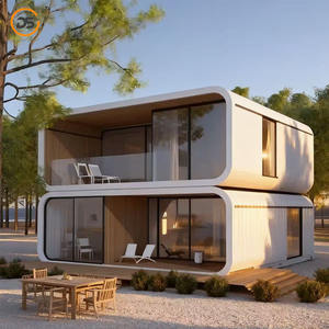 Maison en conteneur préfabriquée Hôtel résidentiel Cabine Apple Panneau sandwich Installation rapide en acier Conception moderne - Product Image 4