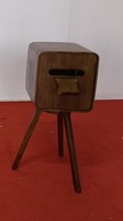 Photomaton en bois double face avec hauteur réglable et pieds pliables pour fête et mariage