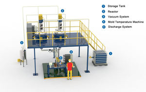 Stainless Steel tank with Side Mixing Stirred tank Reactor 6000 l Glue Hot Melt for Books Making Machine - Product Image 5