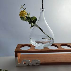 Vaso Sospeso in Vetro Moderno Fatto a Mano per Idroponica, Terrario Soffiato a Mano Marca Jingyi, Fiori per Matrimonio, Decorazione Casa, Vendita all'Ingrosso, Pezzo Unico - Product Image 5