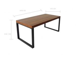 Mesa de centro de madera, diseño pequeño y moderno, al mejor precio - Product Image 6