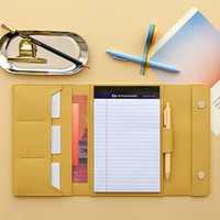 Porte-documents multifonction en PU pour affaires avec impression numérique, grande capacité, pour le stockage de données de bureau
