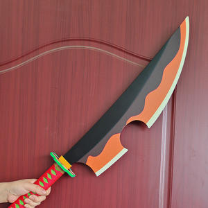 Ensemble de cosplay d'anime Uzui <span class=keywords><strong>Tengen</strong></span>, ensemble de 2 pièces, épées <span class=keywords><strong>katana</strong></span> en bambou, cadeau de Noël, y compris un porte-épée - Product Image 5