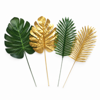 Feuilles de palmier tropicales en plastique, accessoires de jardinage pour la maison, décoration photographique, une seule pièce, plantes artificielles Monstera
