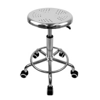 Tabouret rotatif en acier inoxydable antistatique à haute levée chaise en spirale moderne pour atelier meubles de laboratoire scolaire pour