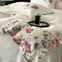 Ensembles de literie brodés en molleton de luxe Nouveaux modèles Housse de couette Taille King Size Marché saoudien