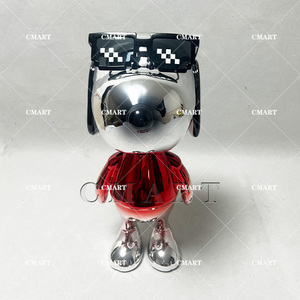 Escultura <span class=keywords><strong>de</strong></span> Resina <span class=keywords><strong>de</strong></span> Snoopy, Diseño Nuevo en Cromo <span class=keywords><strong>Rojo</strong></span>, Figura <span class=keywords><strong>de</strong></span> <span class=keywords><strong>Perro</strong></span> <span class=keywords><strong>de</strong></span> Dibujos Animados, Colorida, para Decoración del Hogar, Color y Tamaño Personalizables - Product Image 3