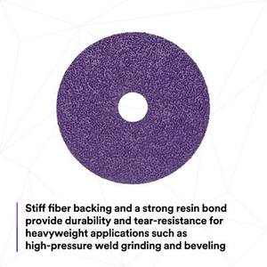 3M 982CX Cubitron II Fibre Disc Pro <span class=keywords><strong>36</strong></span> + <span class=keywords><strong>TN</strong></span> Changement rapide Trous croisés de productivité améliorés de <span class=keywords><strong>5</strong></span> pouces Abrasifs 3M - Product Image 5